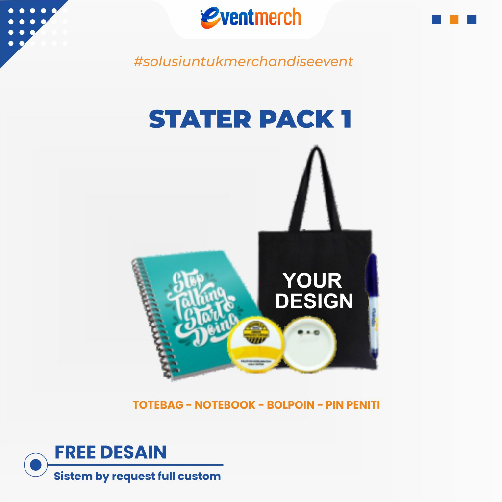 

PAKET SEMINAR KIT ACARA - GIFTSET - STATER PACK 1 BY EVENTMERCH