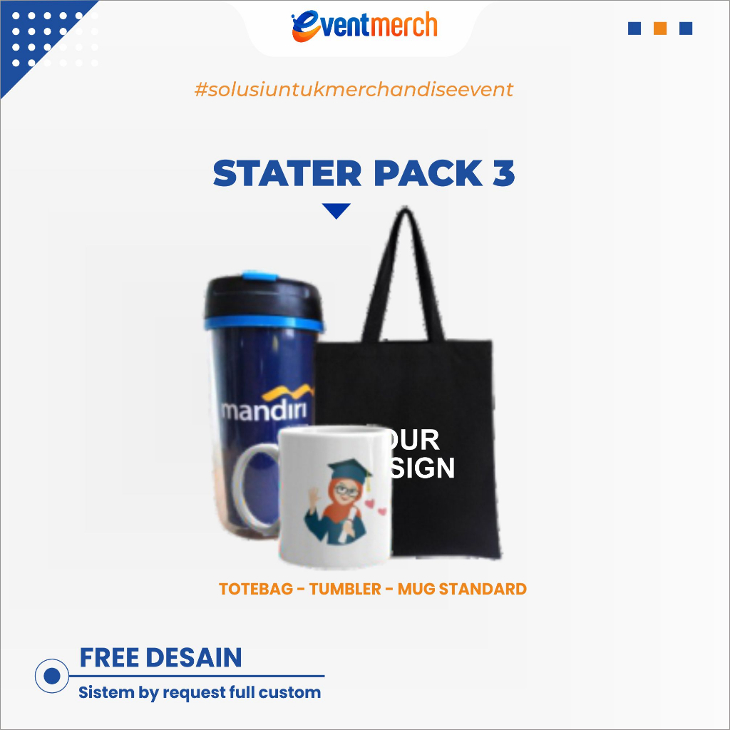 

PAKET SEMINAR KIT ACARA - GIFTSET - STATER PACK 3 BY EVENTMERCH