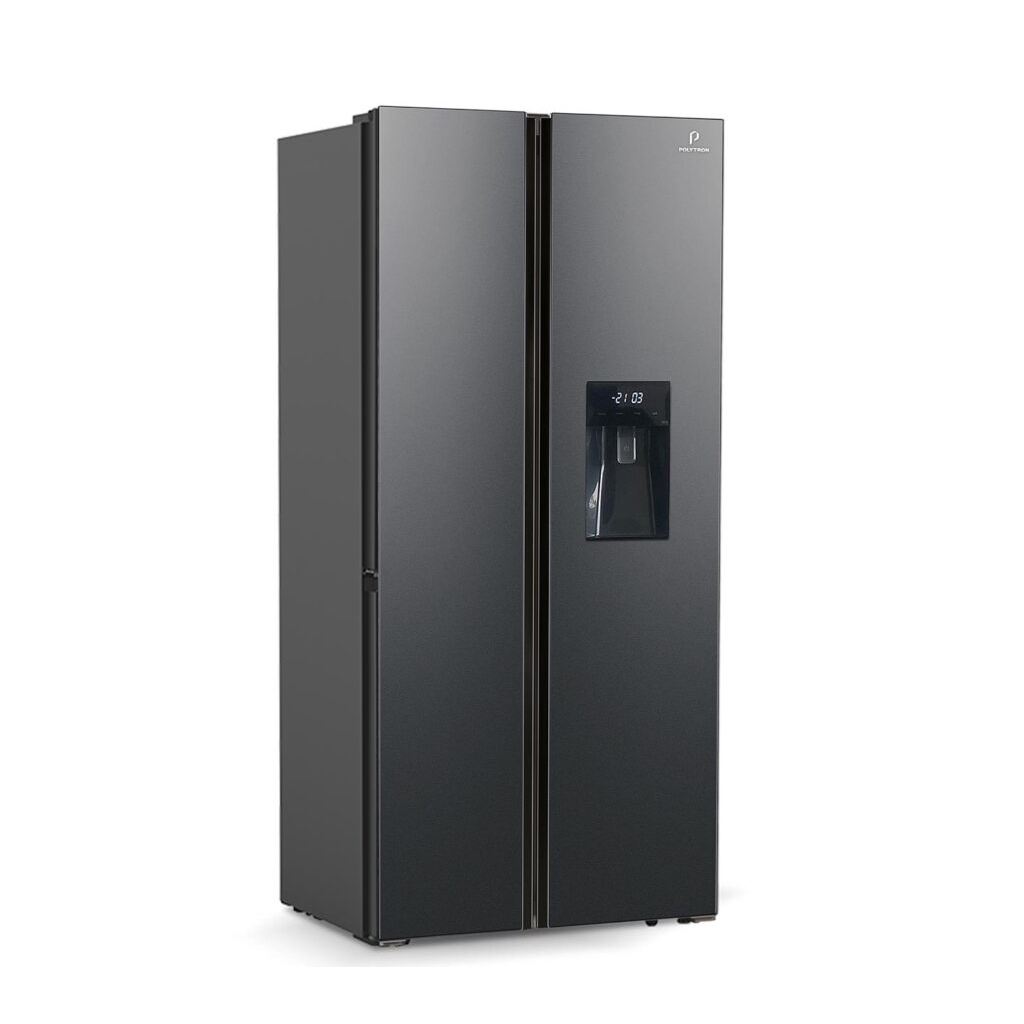 POLYTRON PRS-480X KULKAS SIDE BY SIDE INVERTER 450 LITER WATER DISPENSER PRS480X PRS480