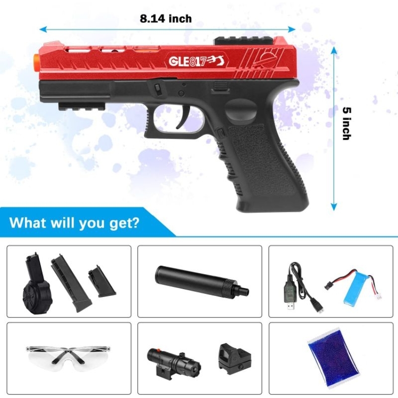 Mainan GEL BLASTER blowback function manual dan elektrik mode full aksesoris BEST QUALITY