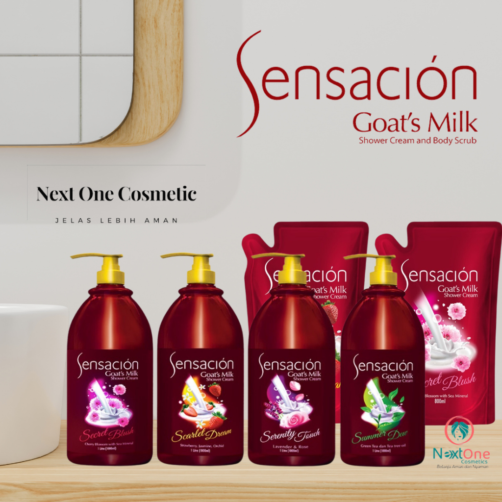 NEXT ⏩ SENSACION GOATS MILK SHOWER CREAM | SABUN MANDI CAIR