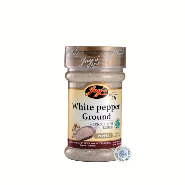 

Jay's Kitchen White Pepper Ground / Merica Putih Bubuk 75gr