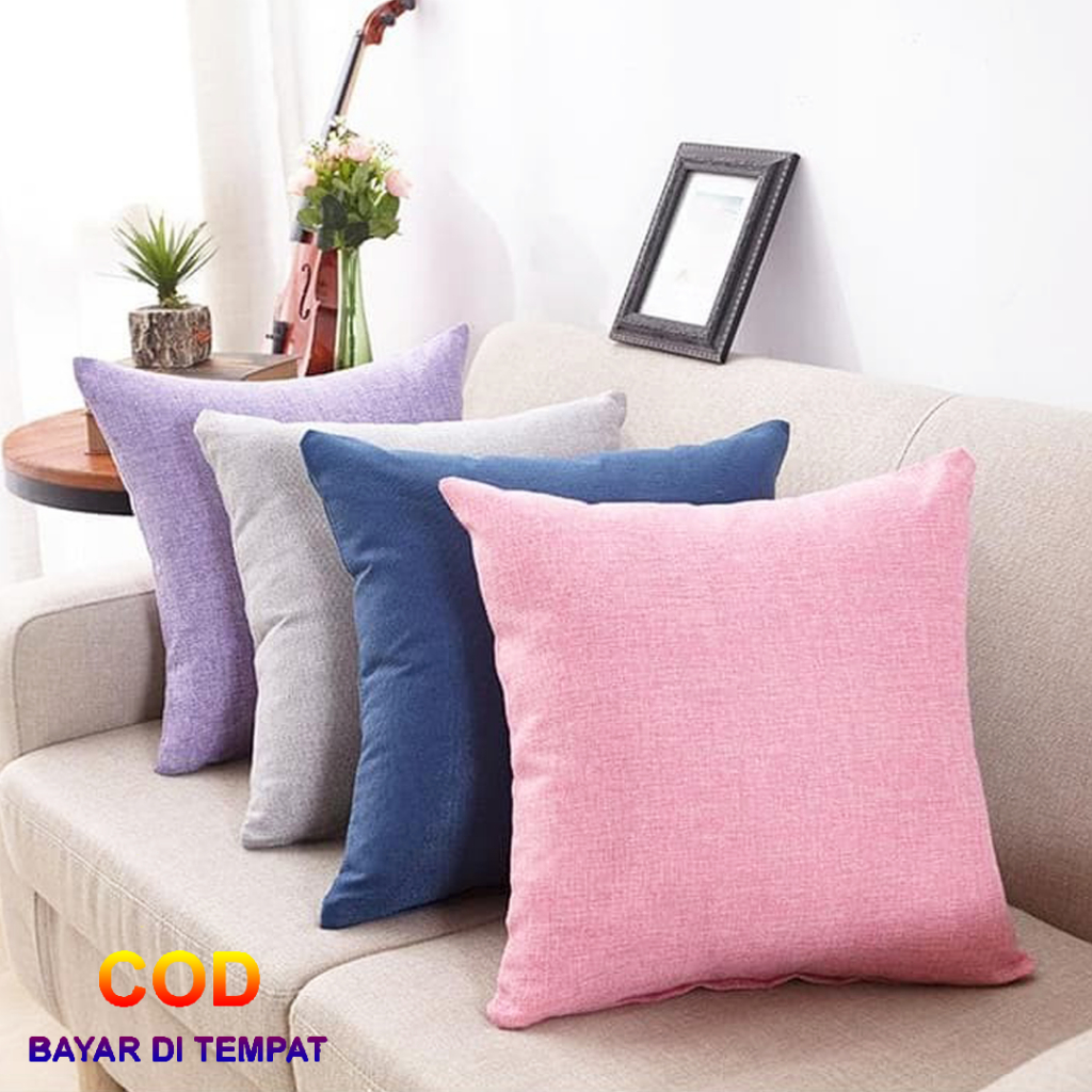 ✅COD Bantal Sofa Minimalis 50x50 Aneka Warna Dekorasi Ruang Tamu