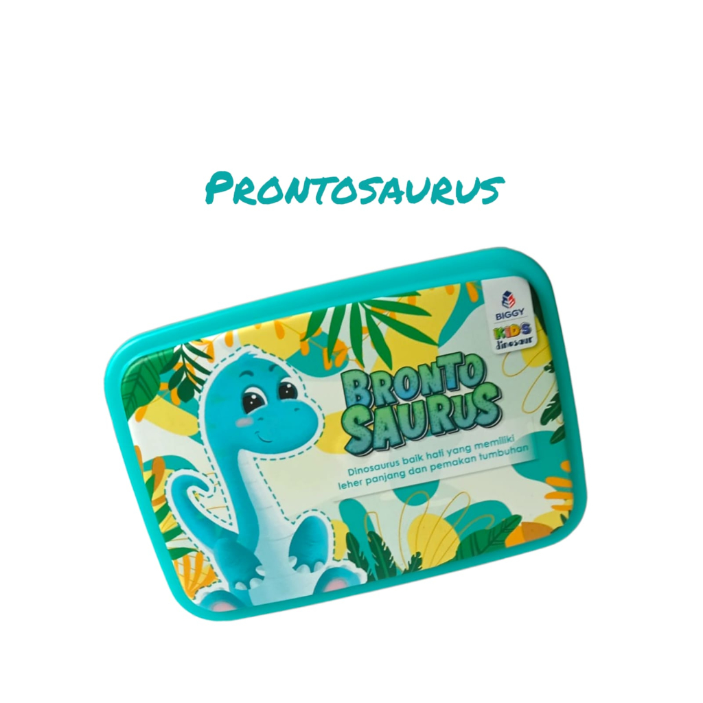 Tempat Makan Sekat BIGGY MOON / Lunch Box Anak Souvenir Ulang Tahun Dinosaurus Dino Dinosaurs