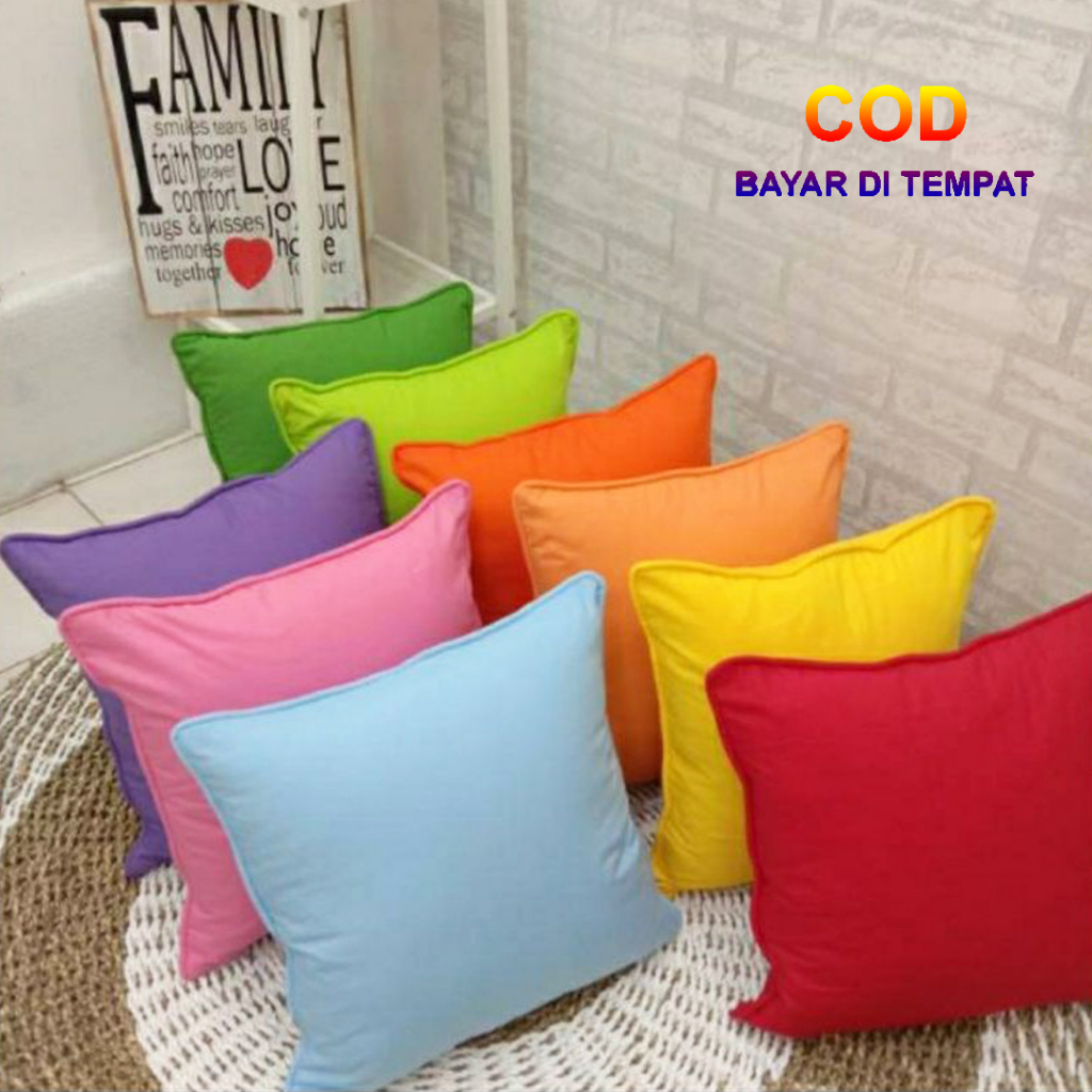 ✅COD Bantal Sofa Kursi Hotel 50x50 Aneka Warna