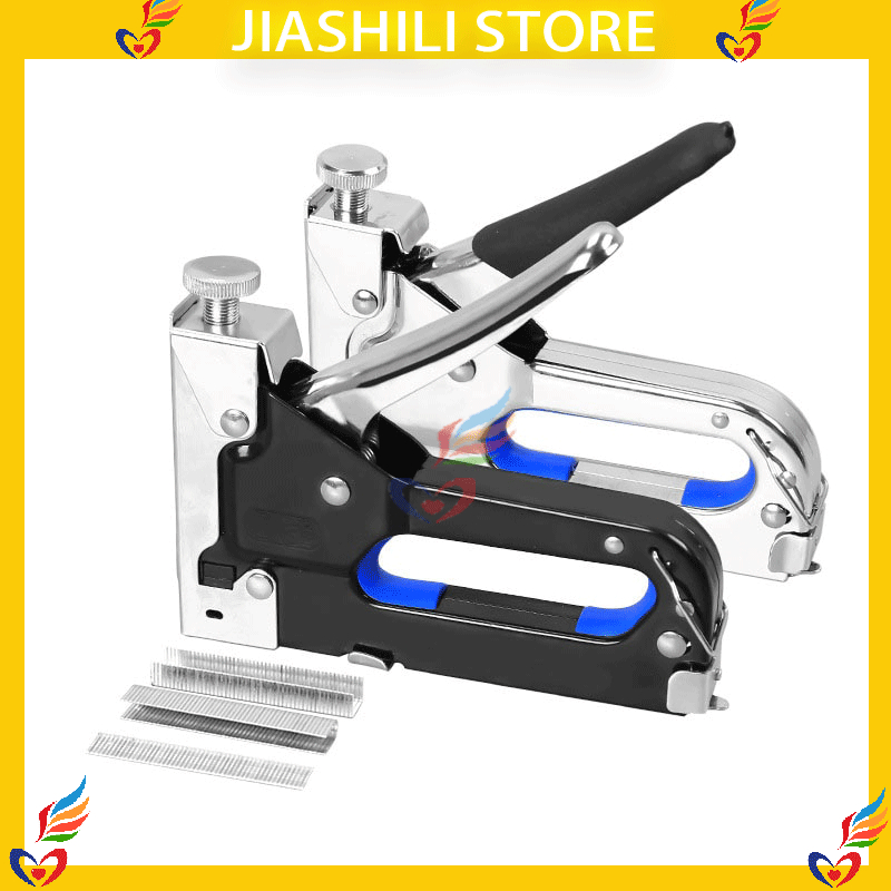 

Jiashili 3in1 Staples Stapler Staple Gun Alat Tembak Paku Staples Manual 3 in 1 /staples tacker + isi/refil 13/8