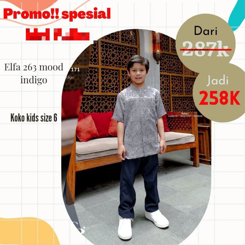 koko anak size 6 by ethica PROMO ‼️