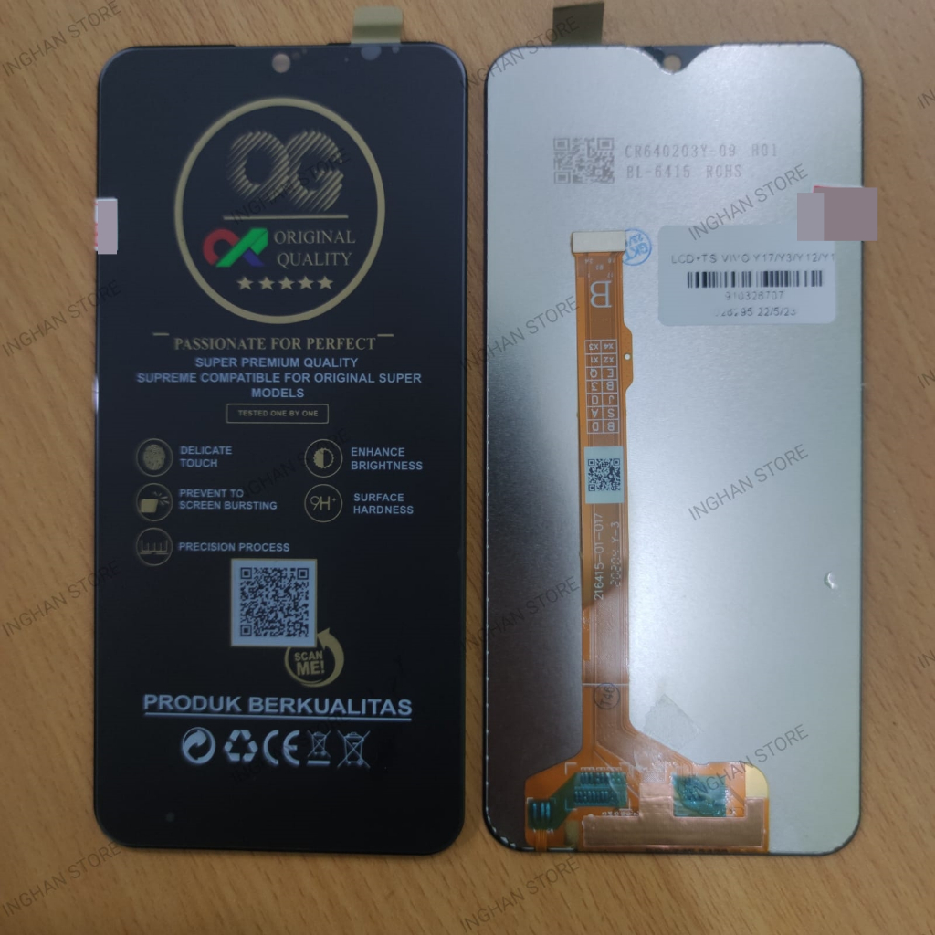 Lcd  VIVO Y12  Y12i  Y15 Y17  Y11 Y3  U10  U3X FULLSET
