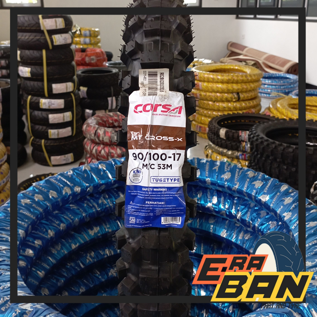 BAN LUAR CORSA MT CROSS X 90 100 RING 17 TUBETYPE