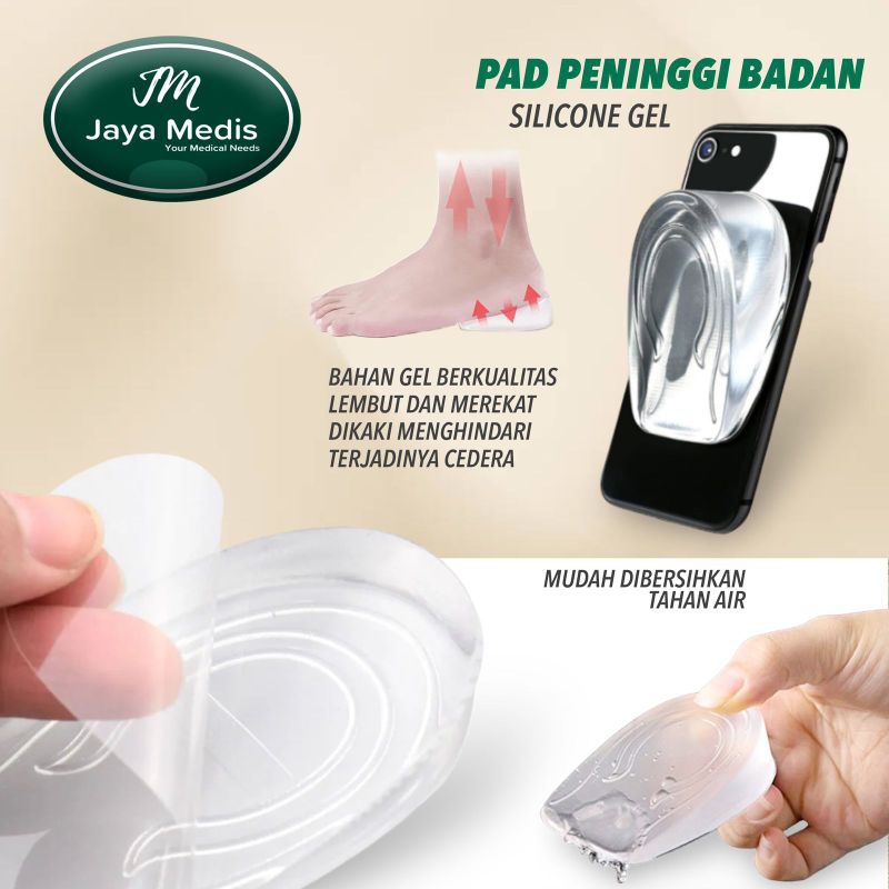 PAD PENINGGI BADAN SILICONE GEL