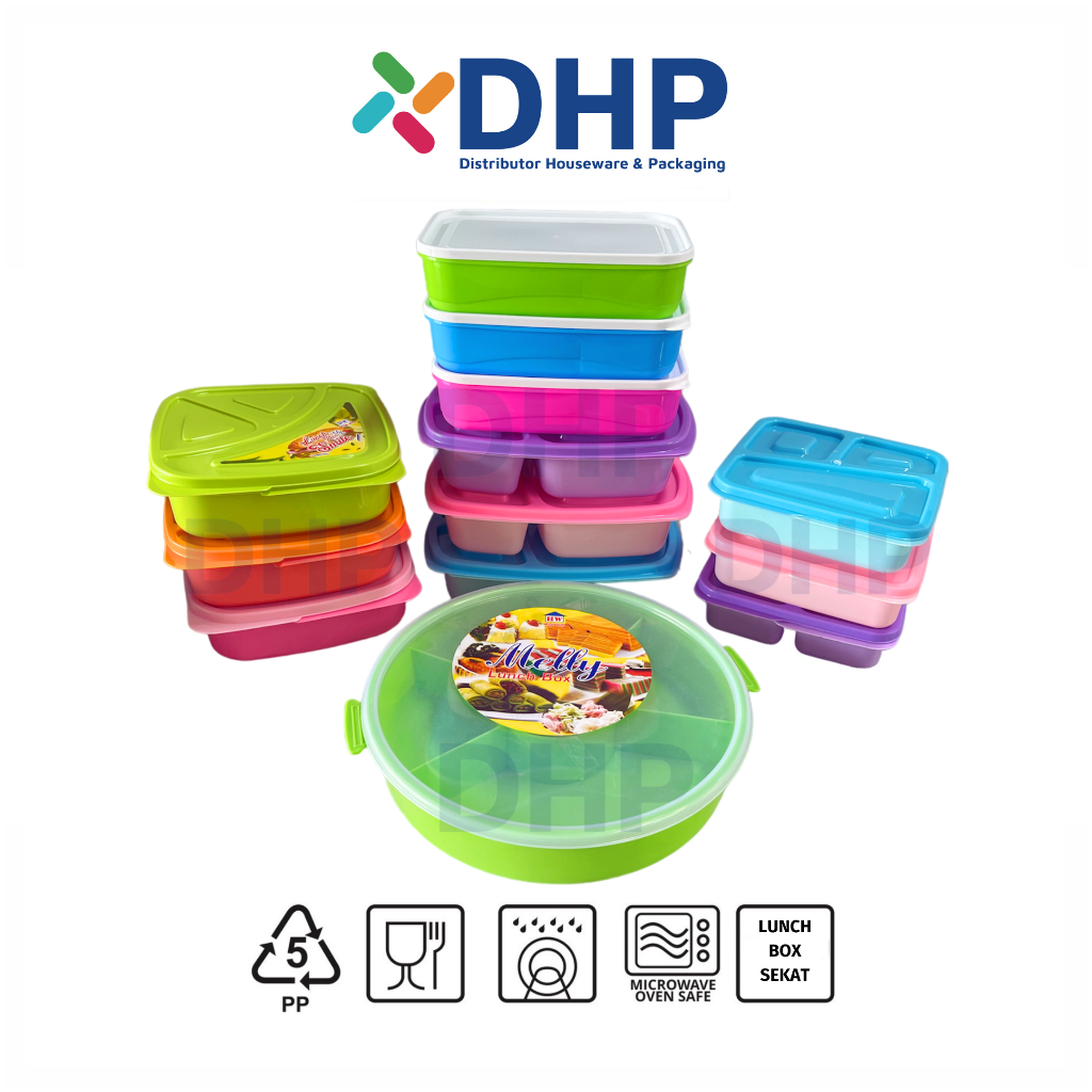Kotak Makan PALUGADA - Lunch box Sekat Plastik Tempat Bekal Anak Food Container