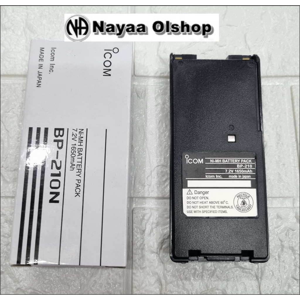 BATRE HT ICOM IC V8 IC A24 IC A6 BP 210N - BATTERY HT ICOM BP 210N V8