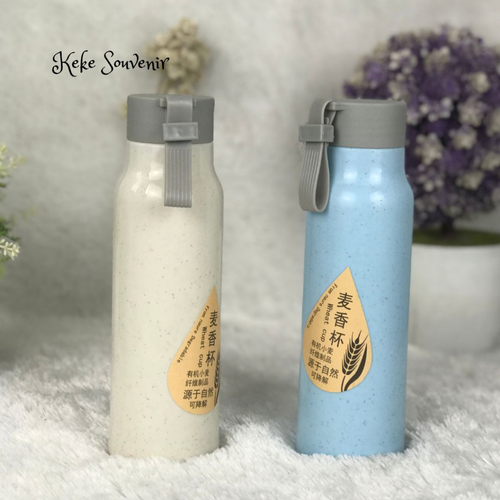 Termurah 1 Pcs Botol Minum Kaca Jerami Tumblr 420 Ml | Tumblr Murah | Souvenir Botol | Botol Murah