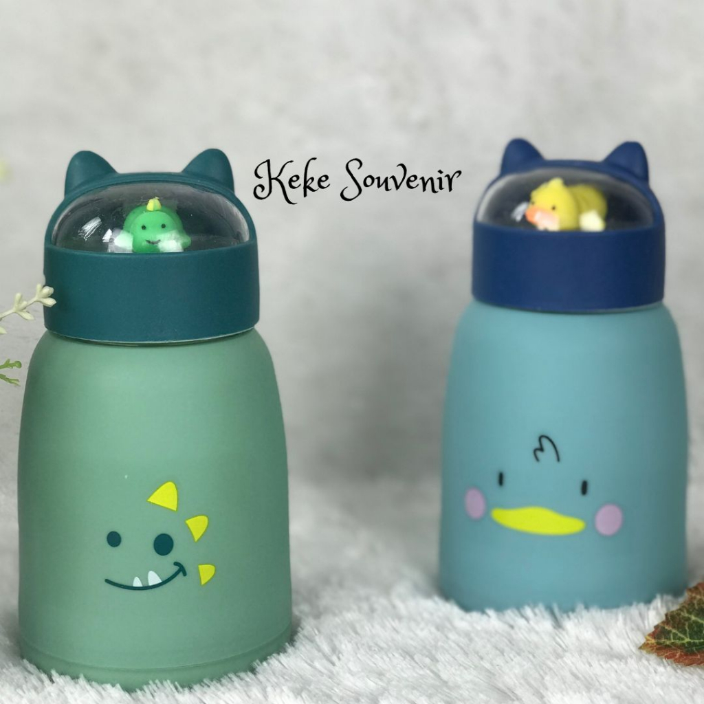 Botol Minum Anak Kaca  Karakter Animal Import 360ml  Face Cat Lucu | Tumblr Anak Lucu | Botol Minum Anak Import MurahI Botol kaca