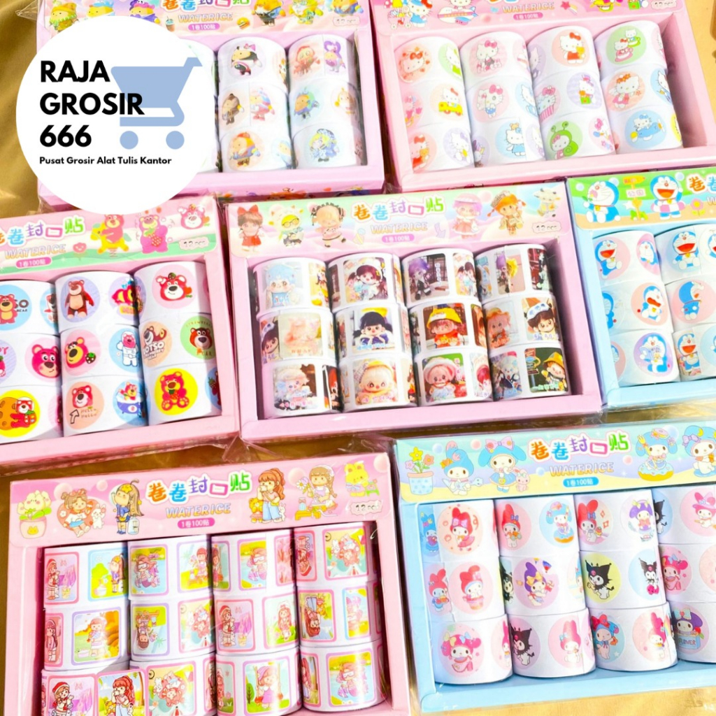 WASHITAPE SZ-182 KARTUN 1 ROLL WASHI TAPE SATUAN DECO TERMURAH COD ORIGINAL BAGUS LUCU IMUT KADO UNIK BAGUS