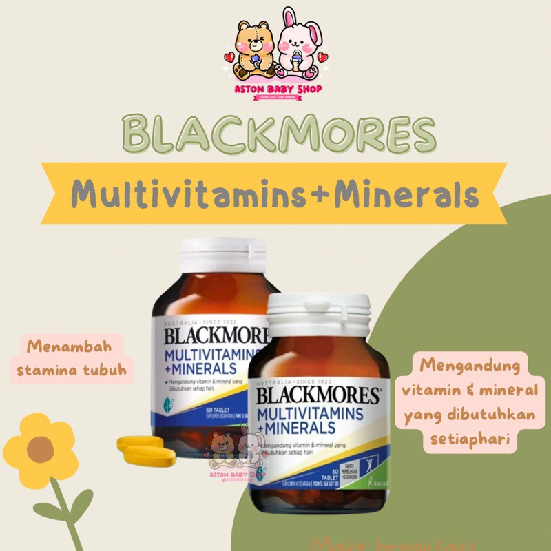 Blackmores Multivitamin &amp; Minerals Vitamin Kesehatan Penambah Stamina