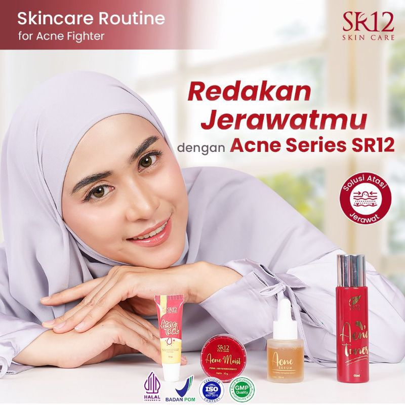 Acne Series SR12 / rangkaian solusi masalah jerawat / paket jerawat lengkap / SR12