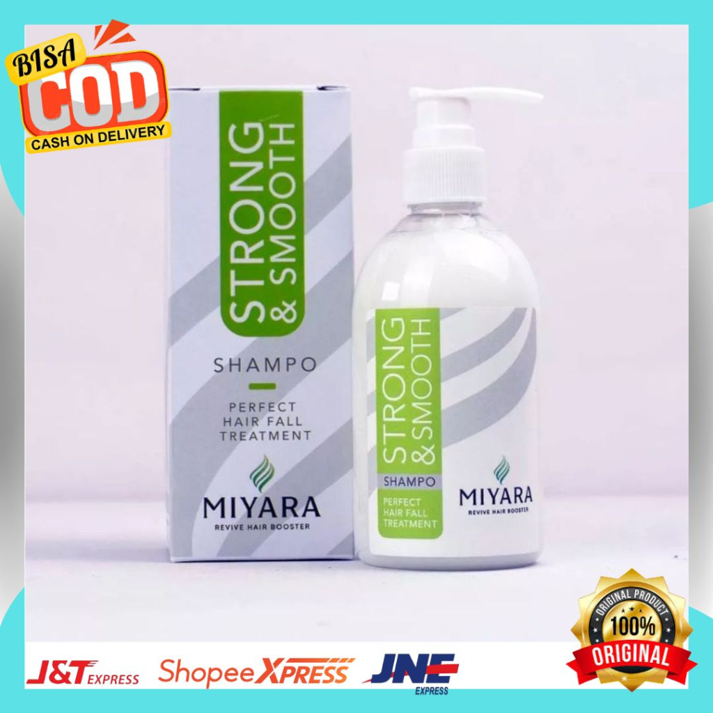 Miyara Shampo Pelurus rambut Miyara shampo penumbuh rambut Anti Rontok Strong and Smooth Original BPOM
