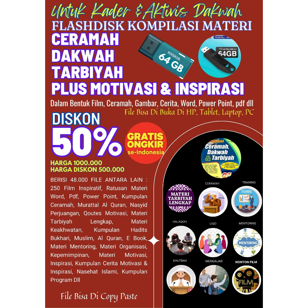 MATERI CERAMAH DAKWAH DAN TARBIYAH