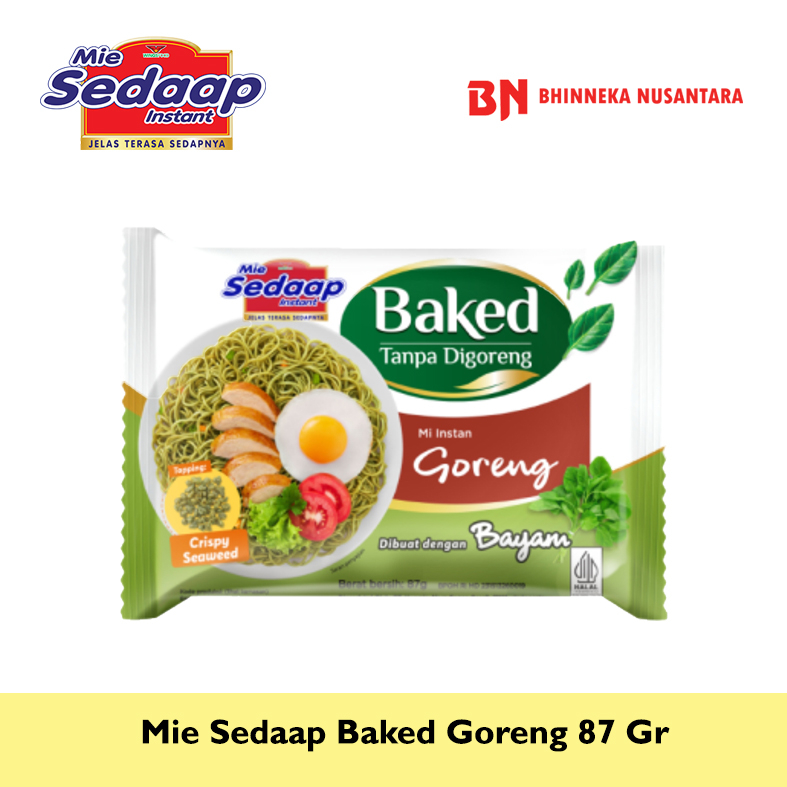 

Sedaap Mie Baked Tanpa Digoreng - Mi Goreng 87 Gram