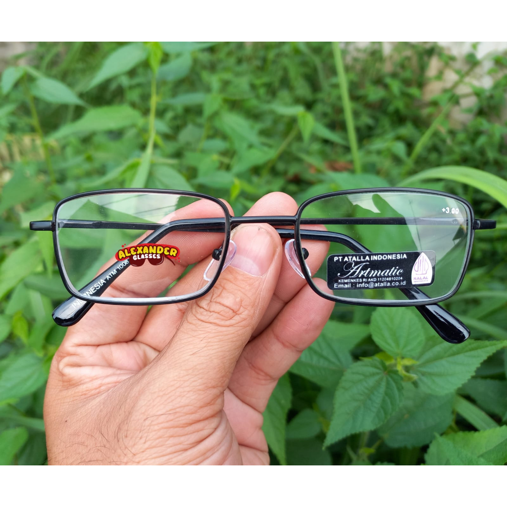 Kacamata Baca Plus Super Fokus +1.00 s/d +4.00 Frame TITANIUM Kaca Mata Plus Pria Wanita