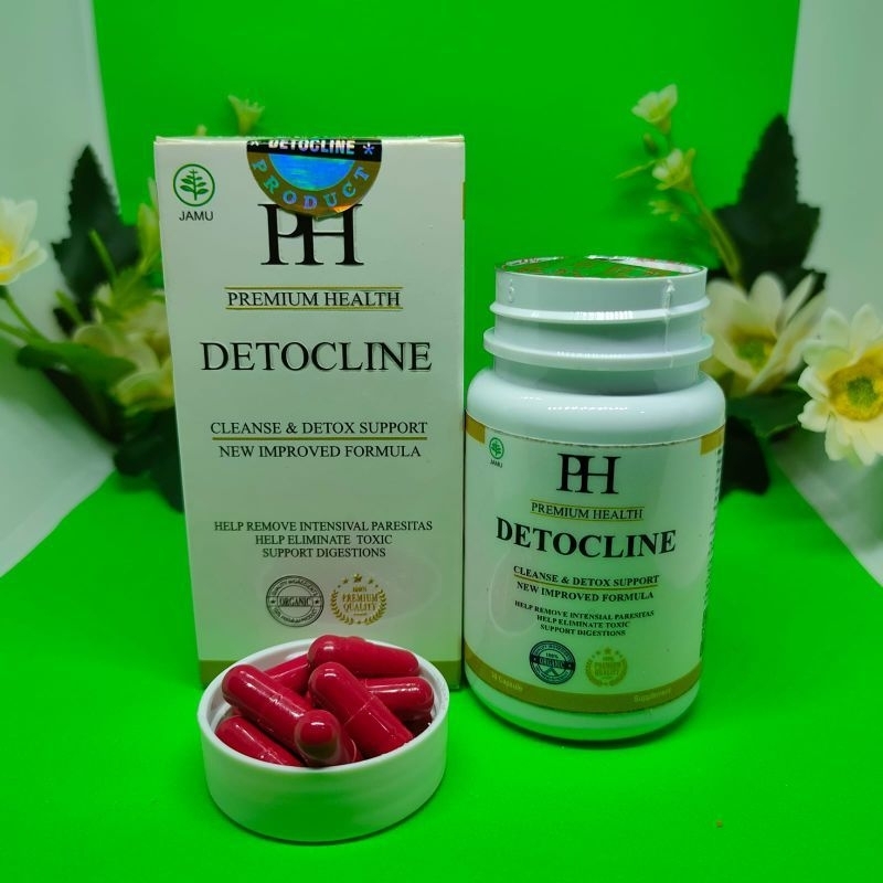 Detocline 100% Asli Herbal Original Penghilang Parasit Aman BPOM
