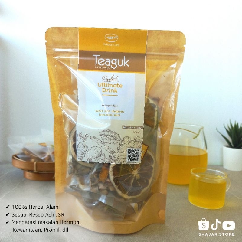 

TEAGUK PERFECT ULTIMATE /POUCH/tisane/ bahan rempah rimpang kering resep cinta jsr hormonal / promil / pegal linu