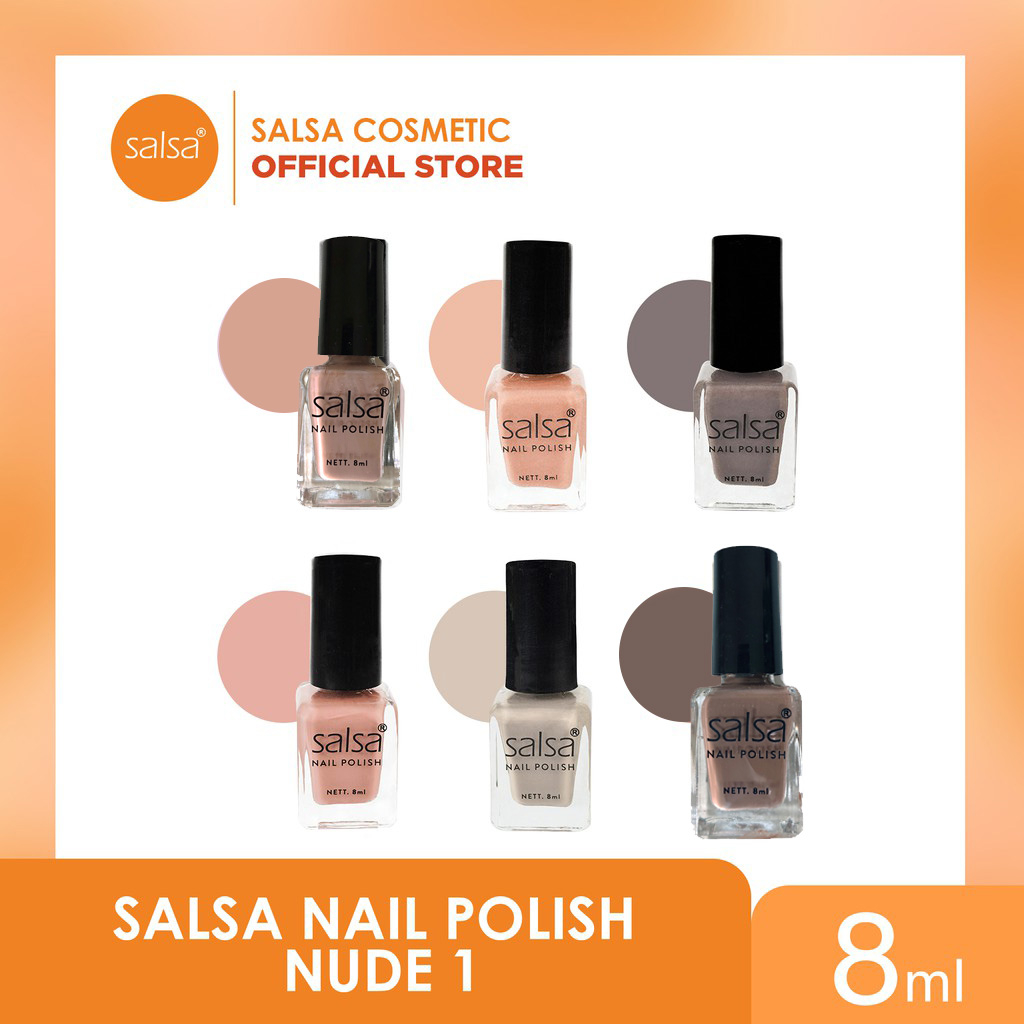 CSP180 – SALSA Kuteks Cat Kuku Nail Polish Glam / Nude 1 / Nude 2 Series Ecer