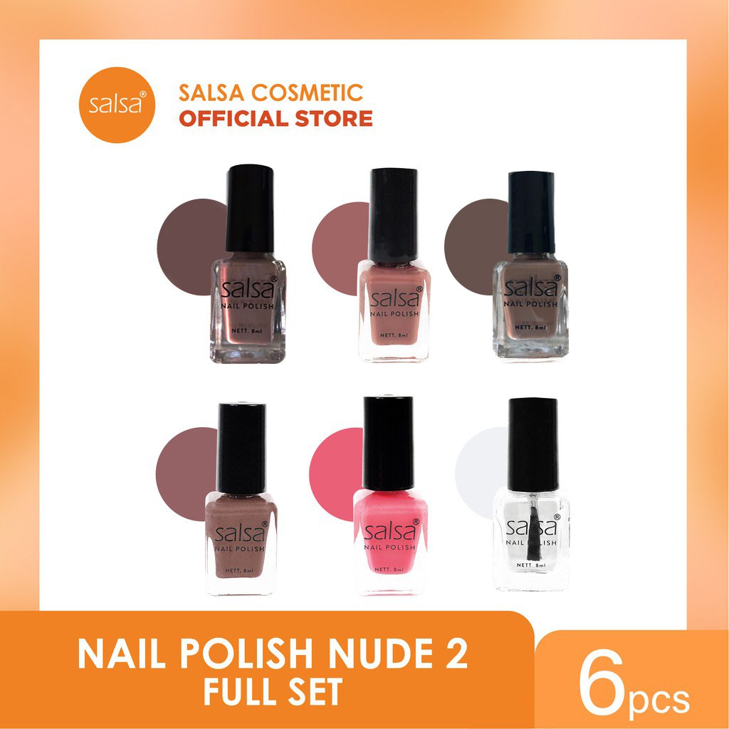 CSP180 – SALSA Kuteks Cat Kuku Nail Polish Glam / Nude 1 / Nude 2 Series Ecer