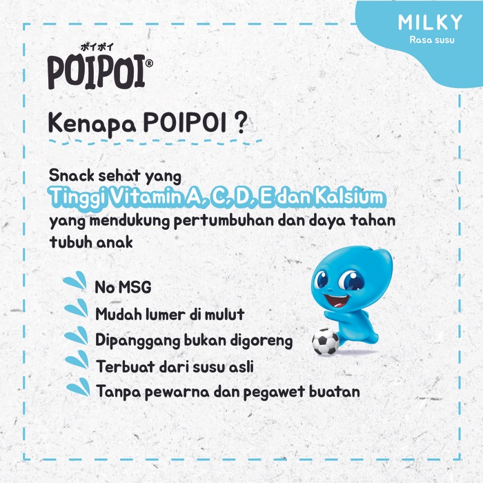 POIPOI Snack BERVITAMIN - NO MSG 25g (1 tahun+)