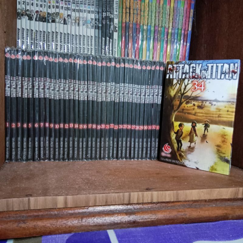 Komik Attack on Titan vol. 1-34 fullset lengkap