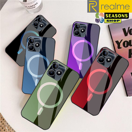 Softcase Realme Terbaru - Softcase kaca Realme - Softcase Glass Glitter Realme - Softcase Realme - C