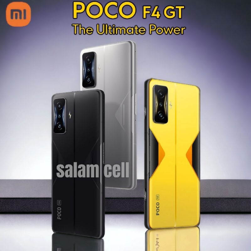 Redmi Xiaomi POCO F4 GT RAM 12/256GB Snapdragon 8 Gen 1 64MP Triple Kamera Layar Flat AMOLED Garansi Resmi