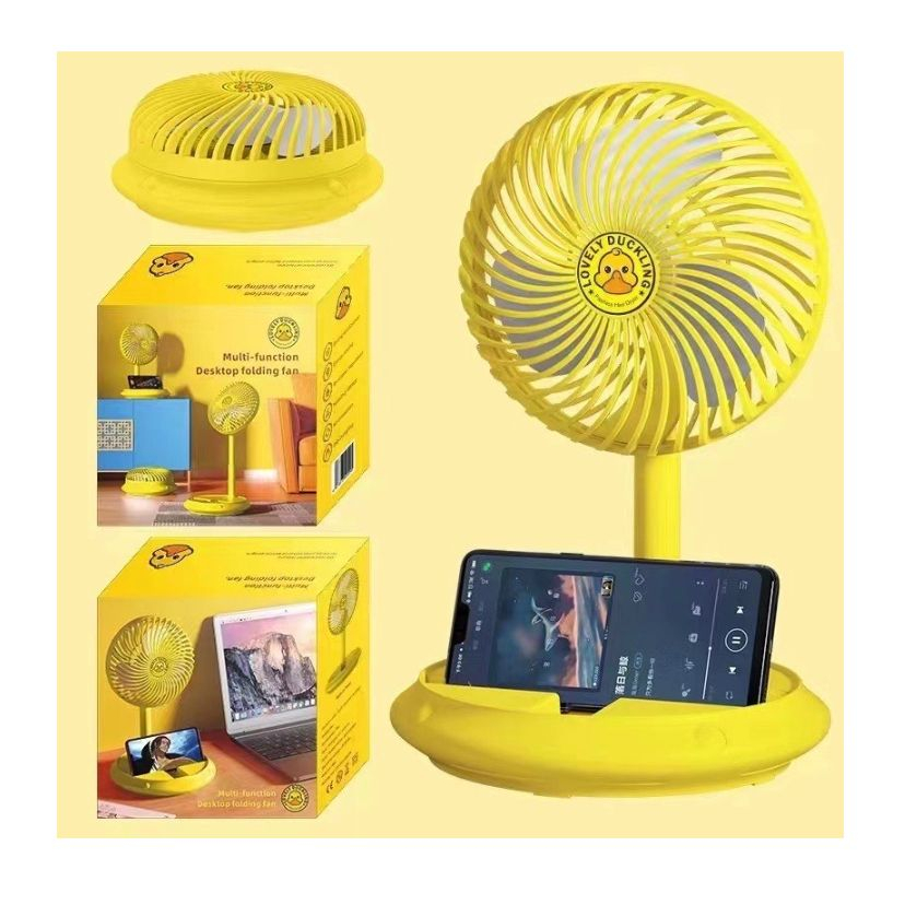 KIPAS ANGIN 007 FASHION PORTABLE FAN 7200 MAH 3 SPEED FOLDING FAN