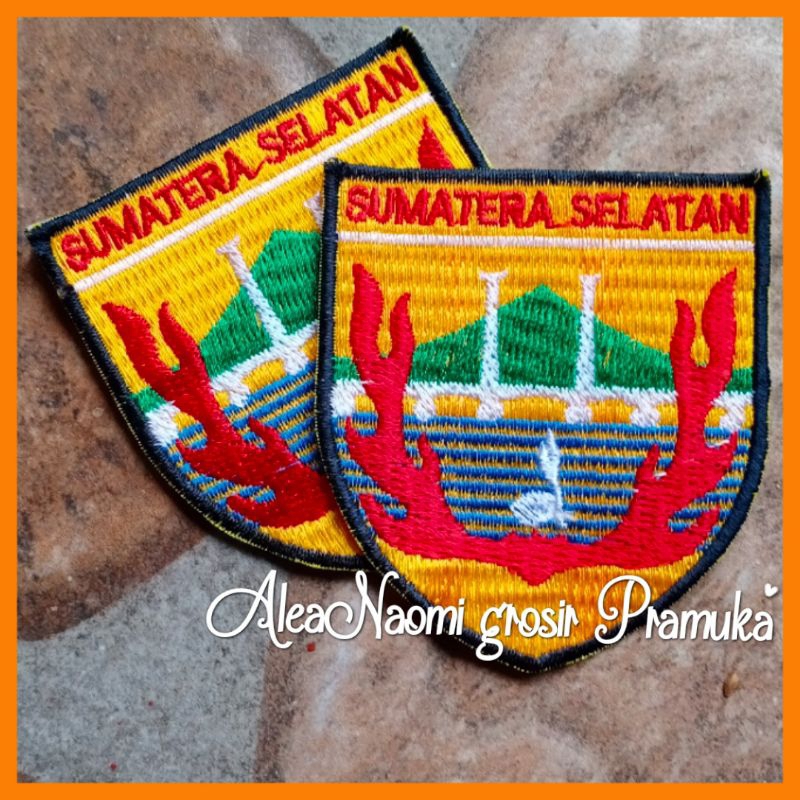 FULL BORDIR bed kwarda Sumatera Selatan bordir logo Sumatra Selatan bedge SULSEL bordir