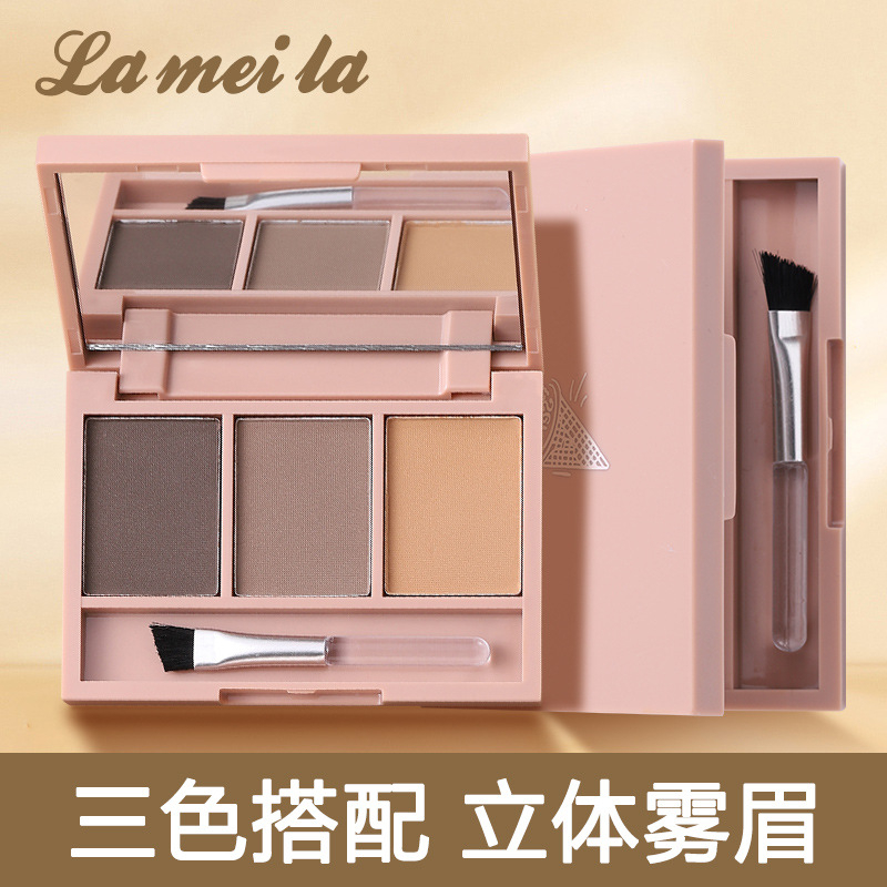 Eyebrow Powder Gel Cake 3 in 1 Lameila 5227 Waterproof