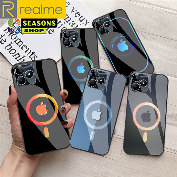 Softcase Realme Terbaru - Softcase kaca Realme - Softcase Glass Glitter Realme - Softcase Realme - C