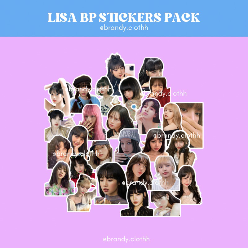 LISA BLACKPINK Stickers/Stickers/Stiker Aesthetic/Stiker Tumblr/Stiker Lucu/Stiker Brand