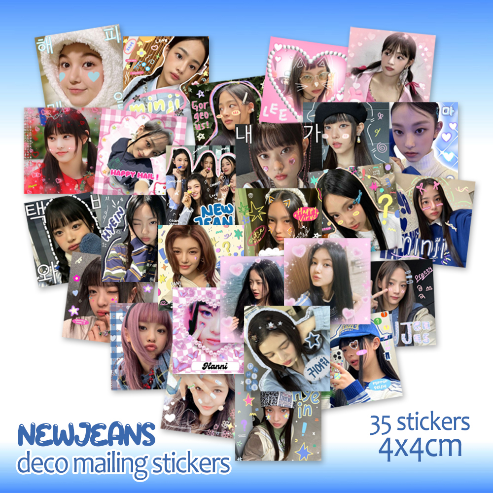 

[100pcs] Stickers DECO KAWAII MAIL STICKER Kpop Idol Minji Hanni Hyein Haerin Danielle