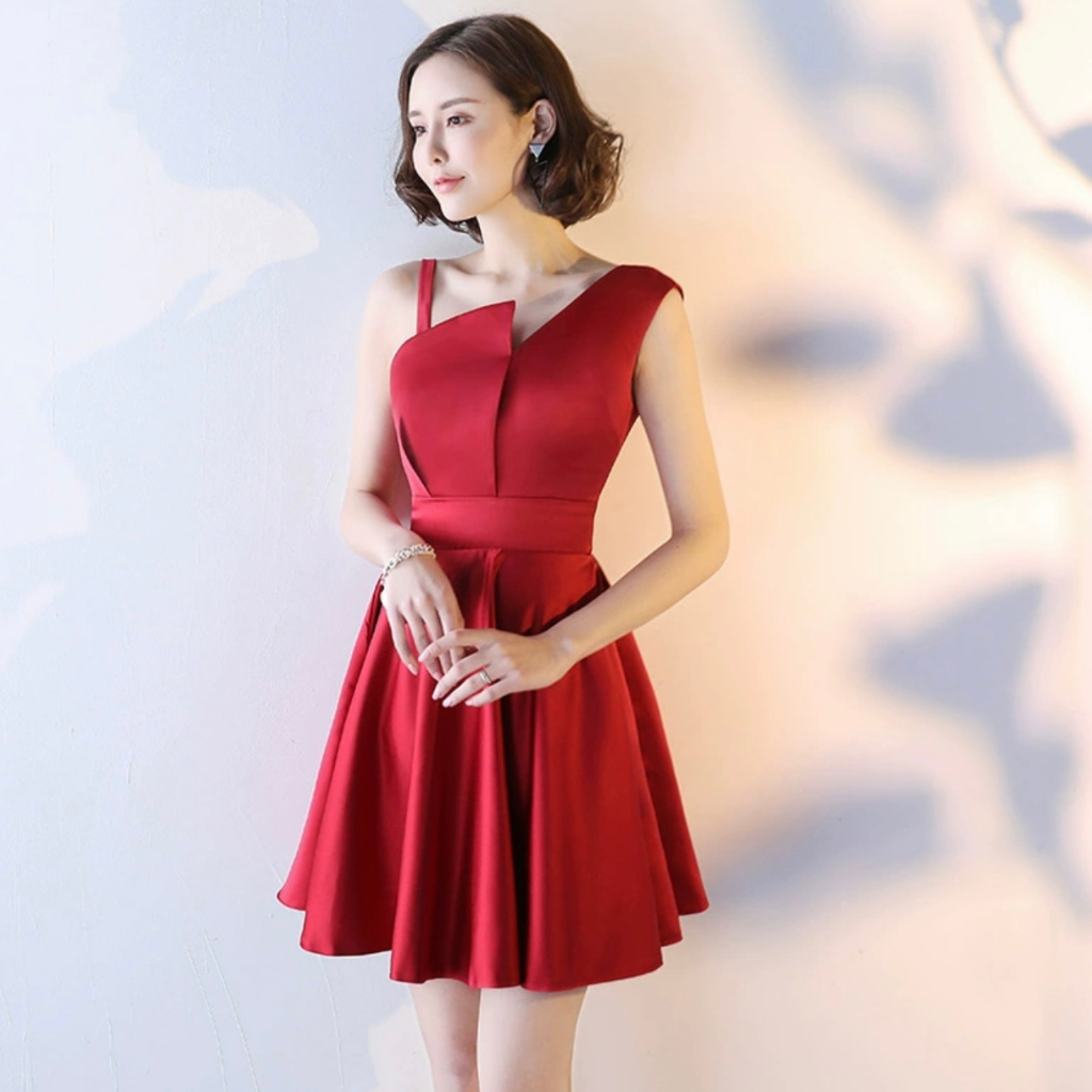 【SALE】Halter A Line Open Back Sleeveless Evening Dress 289