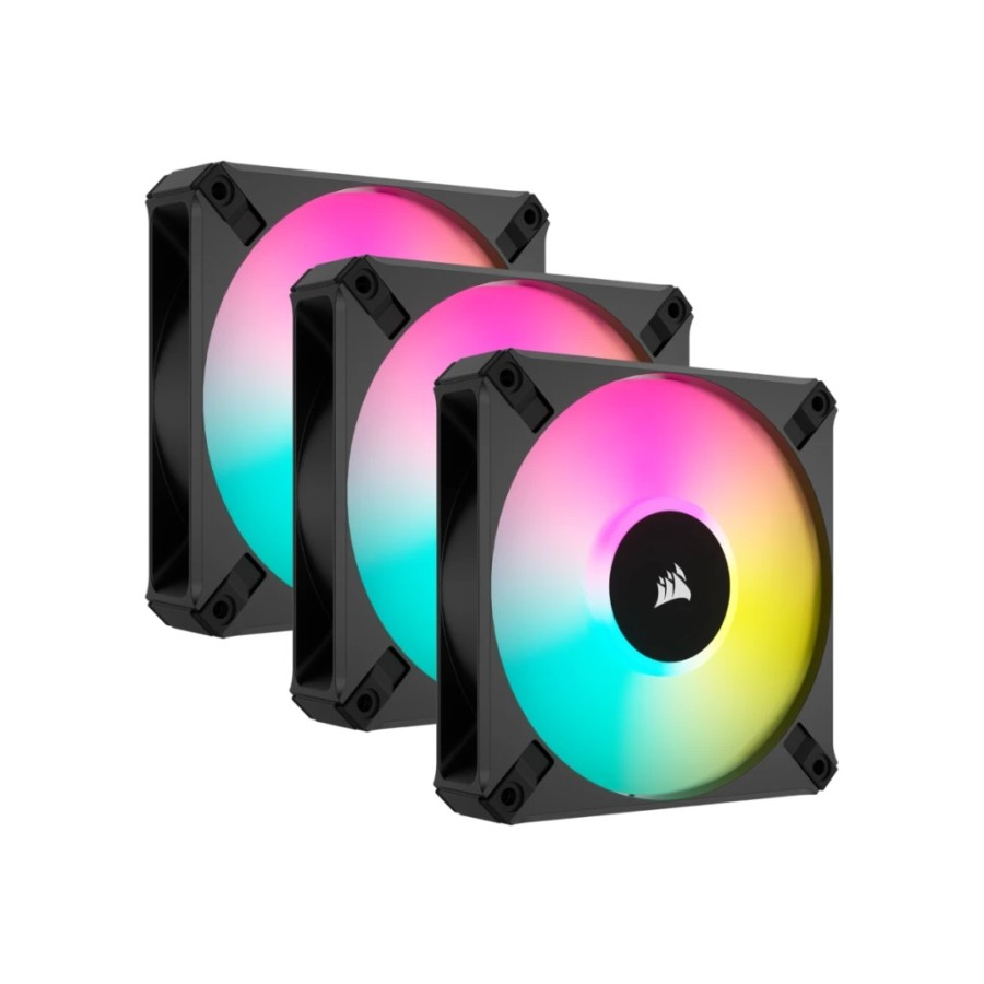 Corsair iCUE AF120 RGB Elite PWM Three Pack- With Lighting Node CORE