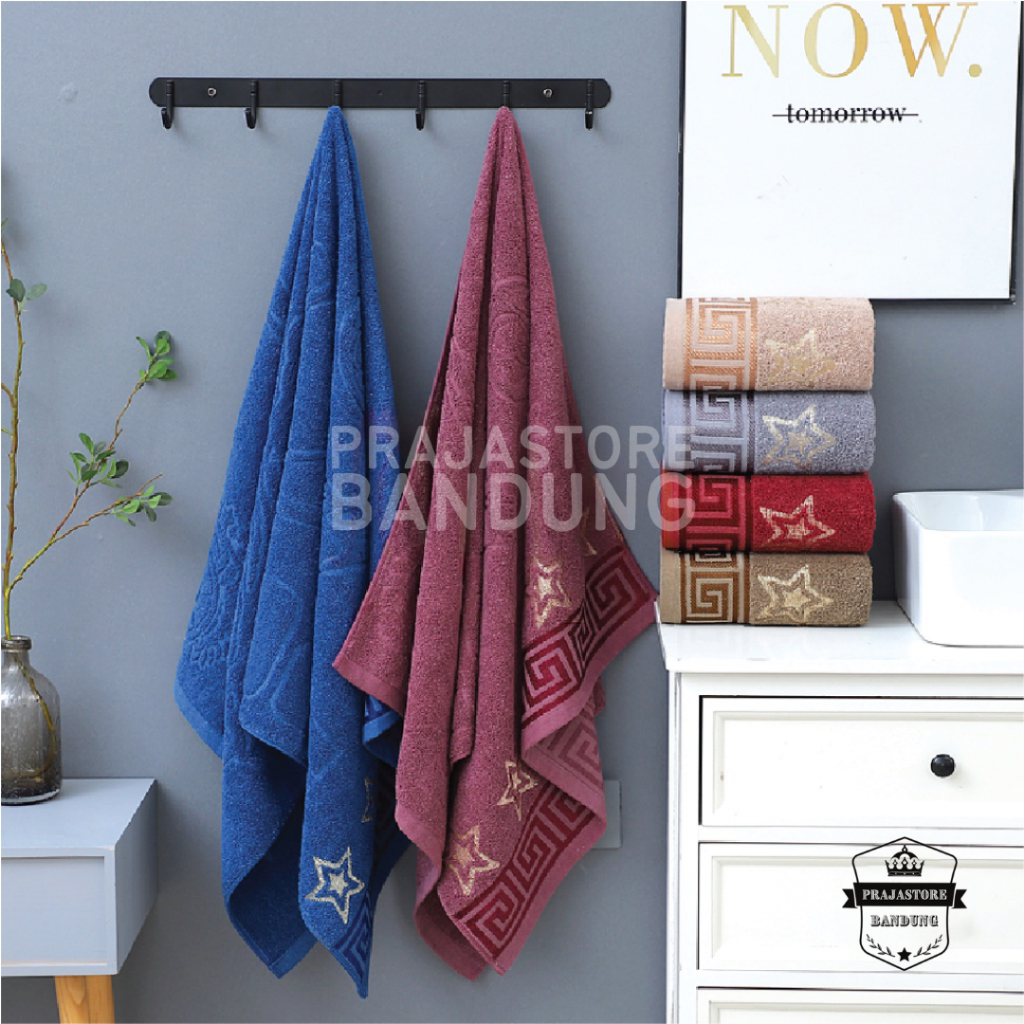 Handuk Mandi Dewasa Jumbo Size 80x160 Motif Star Tebal Lembut Menyerap Air Super Premium Murah Anduk Katun Lebar Halus Pria Wanita Yg Nyerap Dan Serap Ukran Besar Hanuk Cowok Cewek Towel Grosir Cuci Gudang Termurah Terlaris Terbaru Bayar di Tempat COD