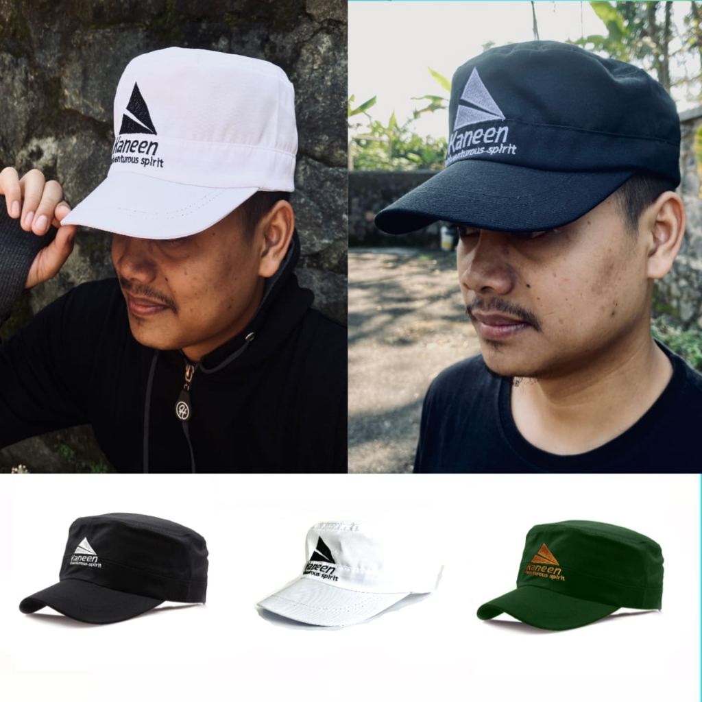 Topi Komando Bordir Premium - Topi Gaul Kekinian Kaneen