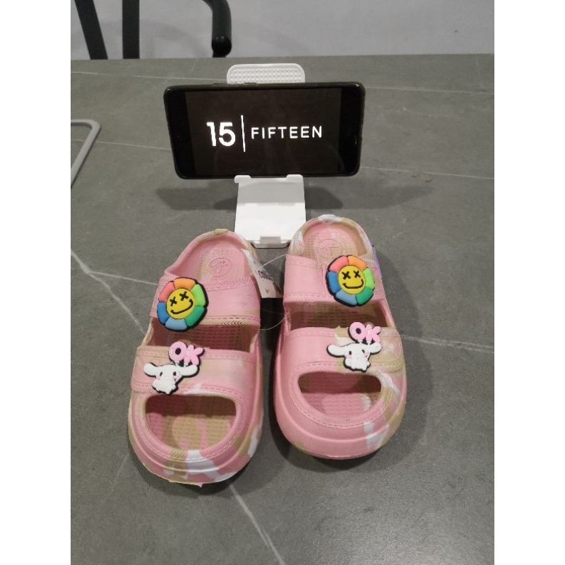 NEW ! ! ! Size 24-35 Usia 2-9 Tahun  baby girls sandal/Sandal Anak Perempuan Fuji Jelly Slop FLOWER+RABBIT 6189