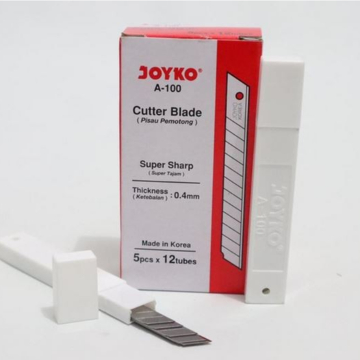 

Isi Cutter Kecil Joyko A100 Peralatan Prakarya Pemotong Kertas Kain Besi Berkualitas Tajam Runcing Slicer Blade Knife Refill Isian Pengisi ATK Kantor Sekolah Tools Crafting Seni Pengkikis Memotong Mini Tipis Tools Serba Guna Termurah Tri Tunggal Malang