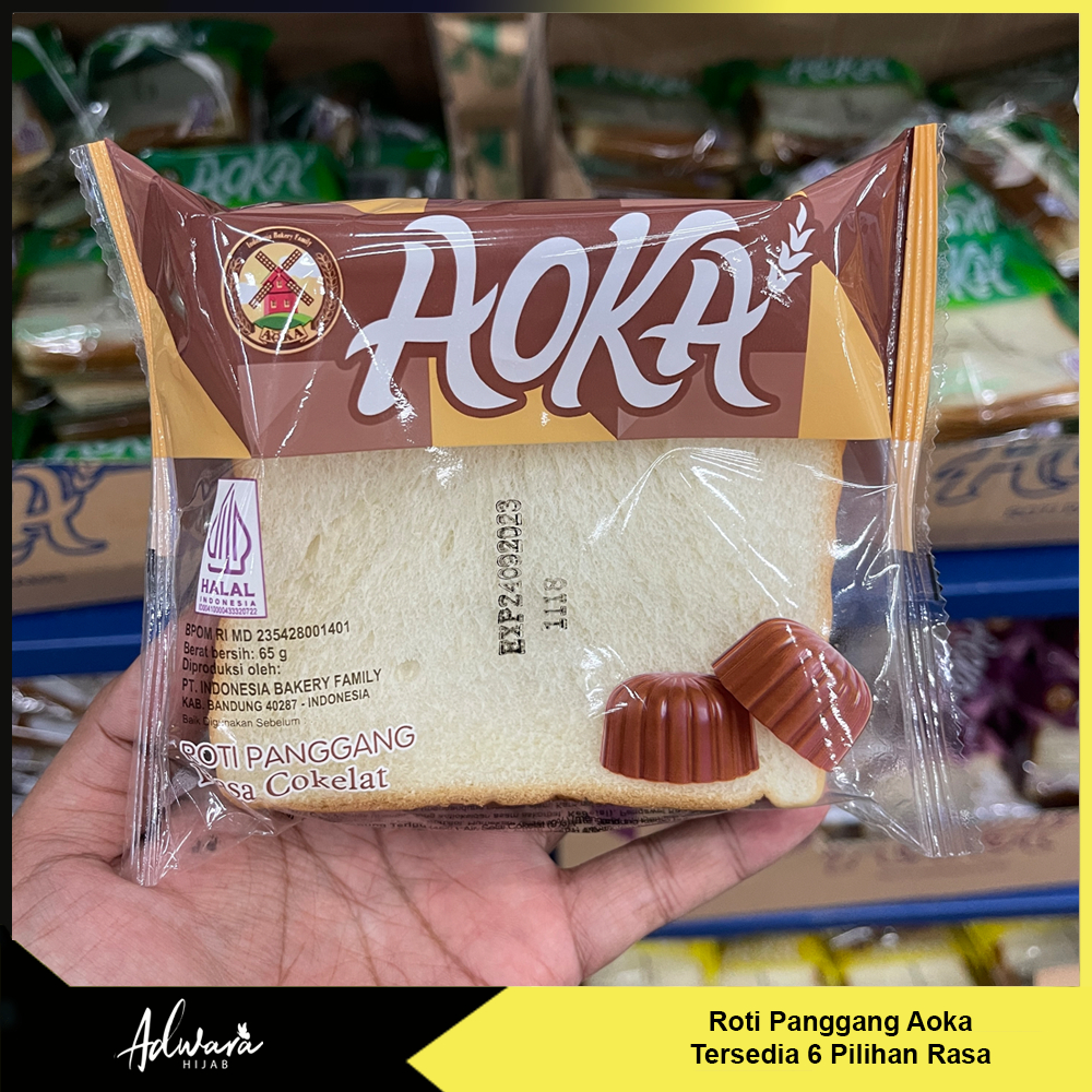 Roti Panggang Aoka Lembut 65 gram (Roti Ketawa MPLS)