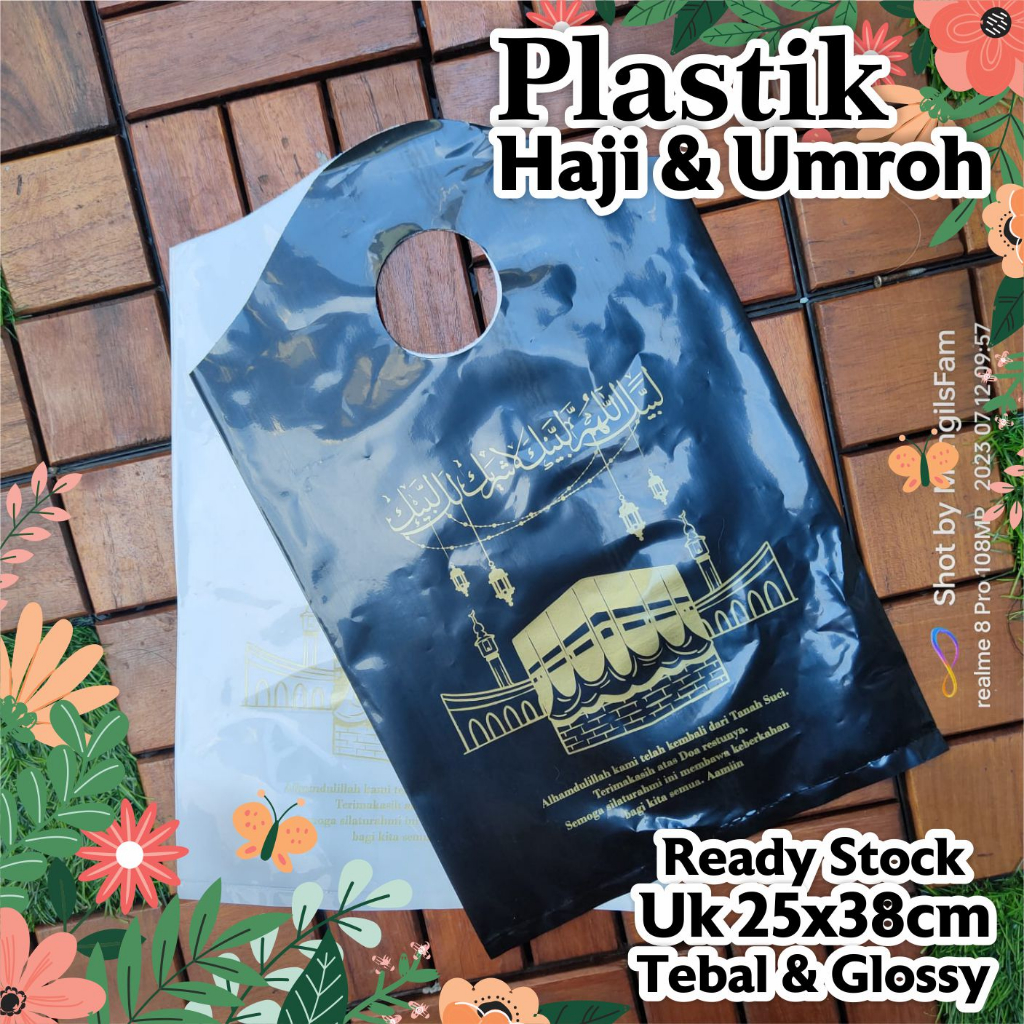 

Tas Plastik Haji dan Umroh, Tas Bingkisan Haji dan Umroh Ready Stock