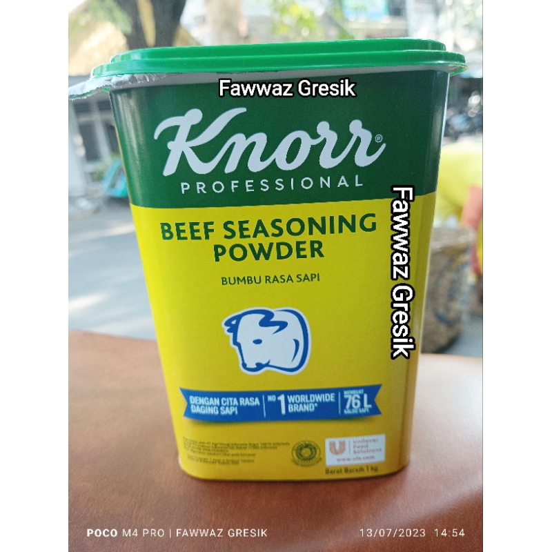 Knoor Knorr Beef Seasoning Powder Sapi Utuh 1 kg 1kg 1000 gr gram G 1000gr / Knorr Kaldu Bumbu Rasa Daging Sapi 1Kg