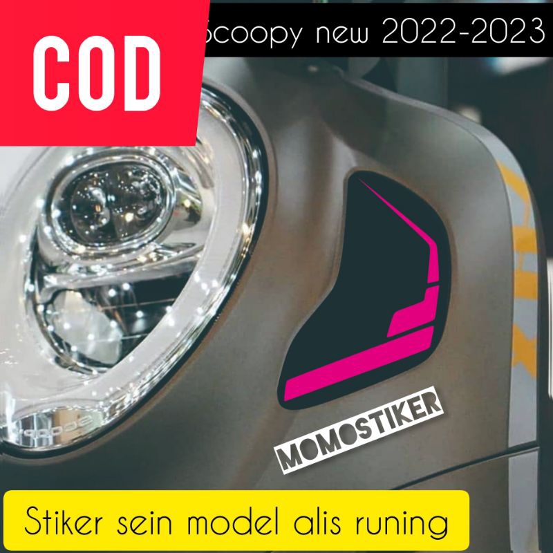 stiker lampu sein Scoopy new 2023