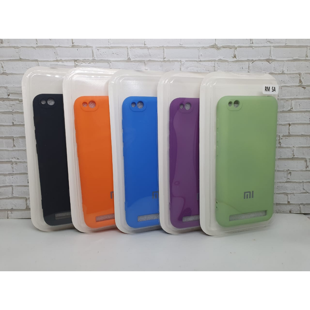 SOFTCASE SILICON RUBBER PLUS LOGO REDMI 5A